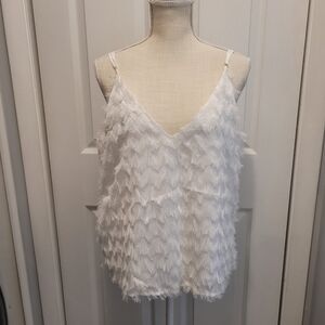 Cupshe White Textured Camisole Top
